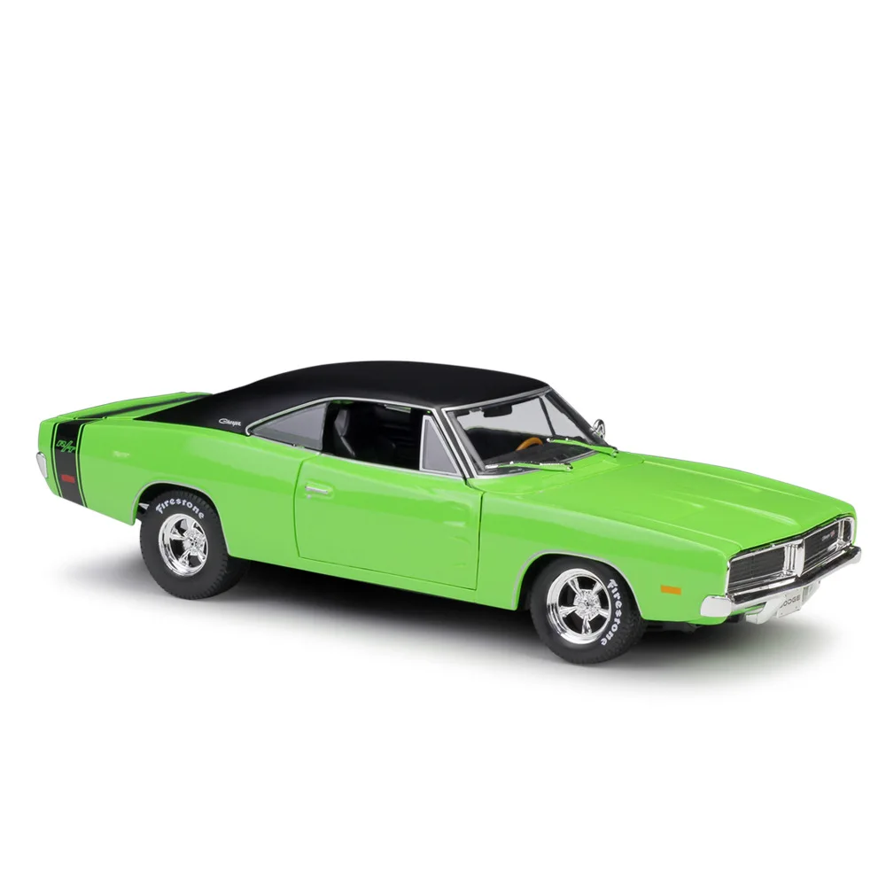 

Maisto 1:18 Dodge Charger RT Refitted 1969 green Diecast Model Car