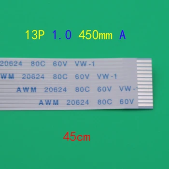 

2PCS/lot FFC Ribbon FPC Flexible Cable 13pin 13-pin 1.0mm Pitch Forward Length 450mm Tpye A Width 14mm 13 pin AWM 20624 80C 60V