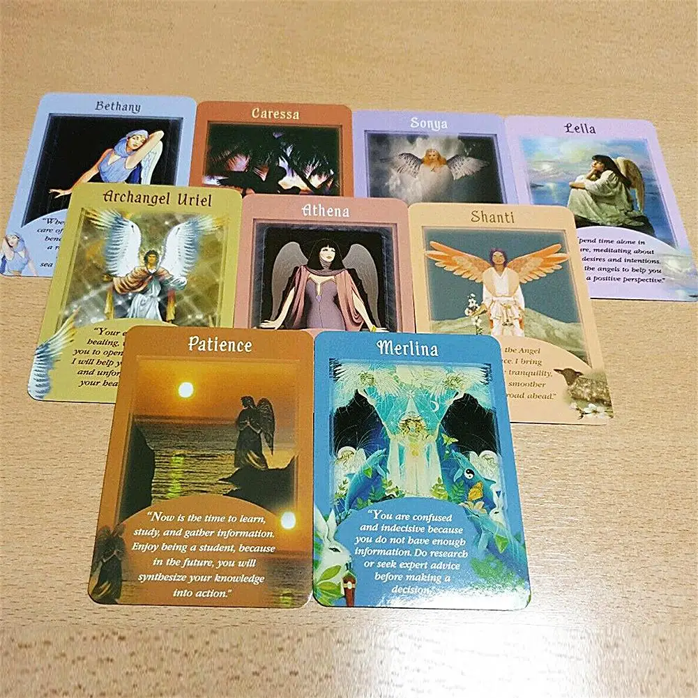 MKEB 44 Cards Tarot Cards Deck Tarot Card Messages from Oracle Card Casual Card Game 1