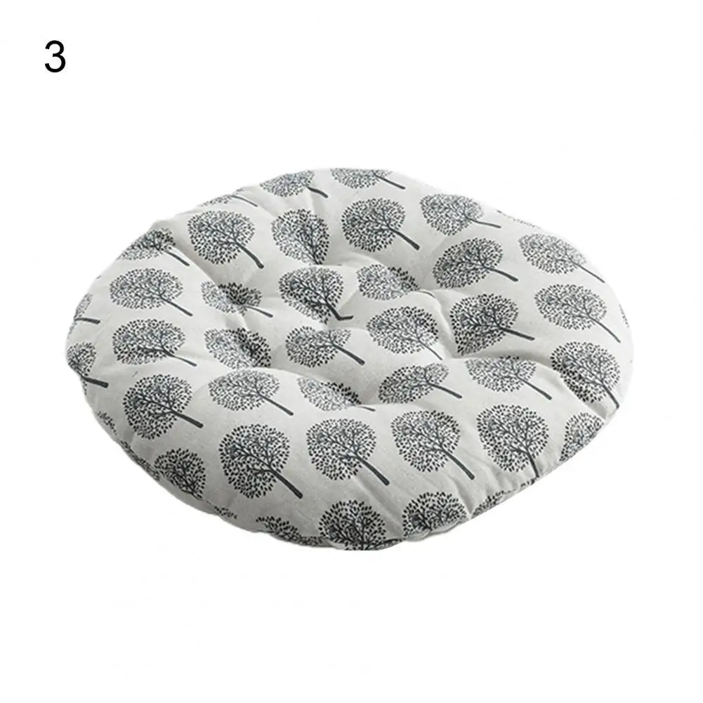 Nordic Style Printing Chair Cushion Cushion Round Cotton Flax Strong Flexibility Chair Cushion Pad Non-Slip Sofa Pillow 