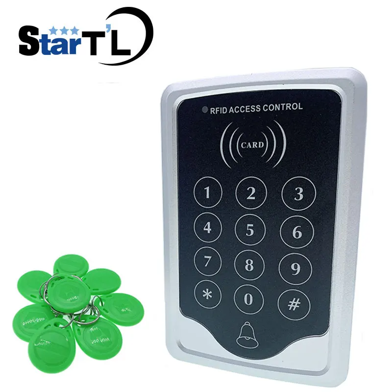 T13-T 125 кГц Rfid Контроль доступа пресс-Клавиатура RFID система контроля допуска к двери дверной замок управление Лер дверной шкафчик и открывалка - Цвет: Зеленый