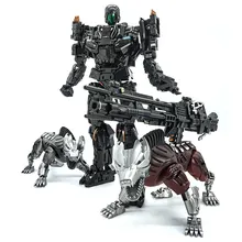 VT-01 VT01 Steeljaw Lockdow трансформация сплав металл KO VS UT R01 фигурка робота визуальная игрушка с двумя собаками