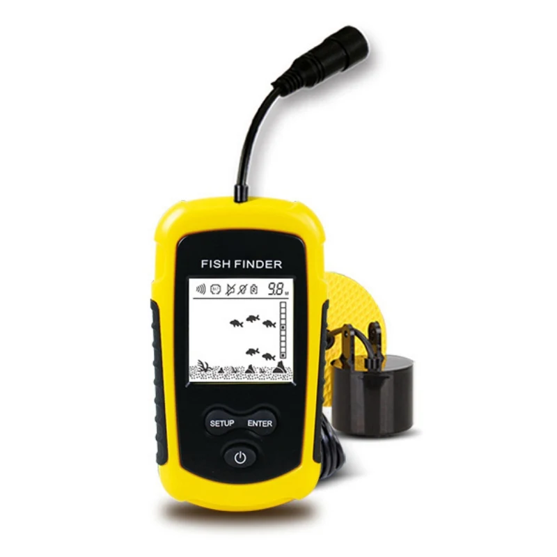 

Portable LCD Sonar Fish Finders Fishing Alarm Transduce Depth Finders For Kayak Ice Fishing Tools