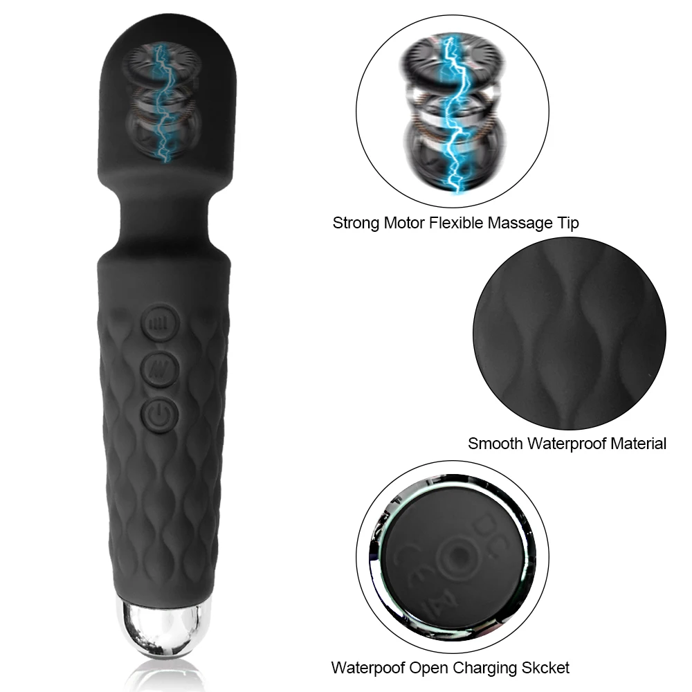 20 Speed Mini Powerful Vibrator for Women G Spot AV Magic Wand Clitoris Stimulator Dildo Vibrating