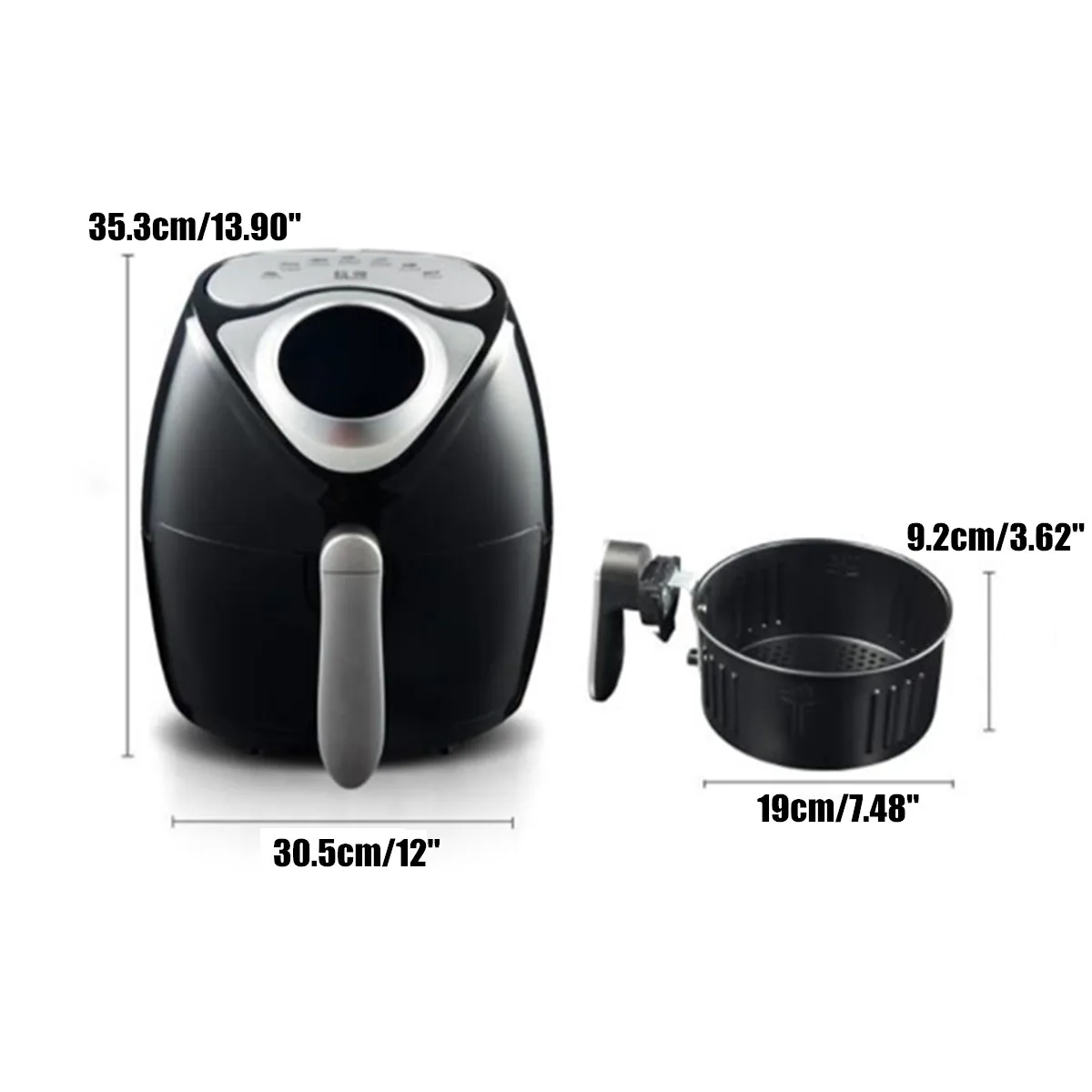 3.5L 1300W Air Fryer Oven Roaster & Dehydrator Digital Timer