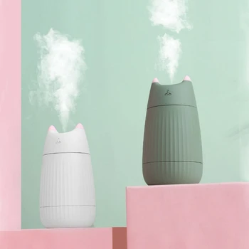 

Cat Shape Humidifier Ultrasonic Essential Oil Diffuser USB 200ML Aromatherapy Air Purifier for Home Car Freshener Mist Maker