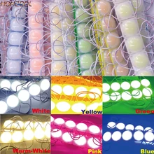 20 шт./лот COB стекло светодиодный модуль DC12V с объективом Водонепроницаемый IP67 светодиодный модуль освещения светодиодный светящиеся подвески для украшение из букв