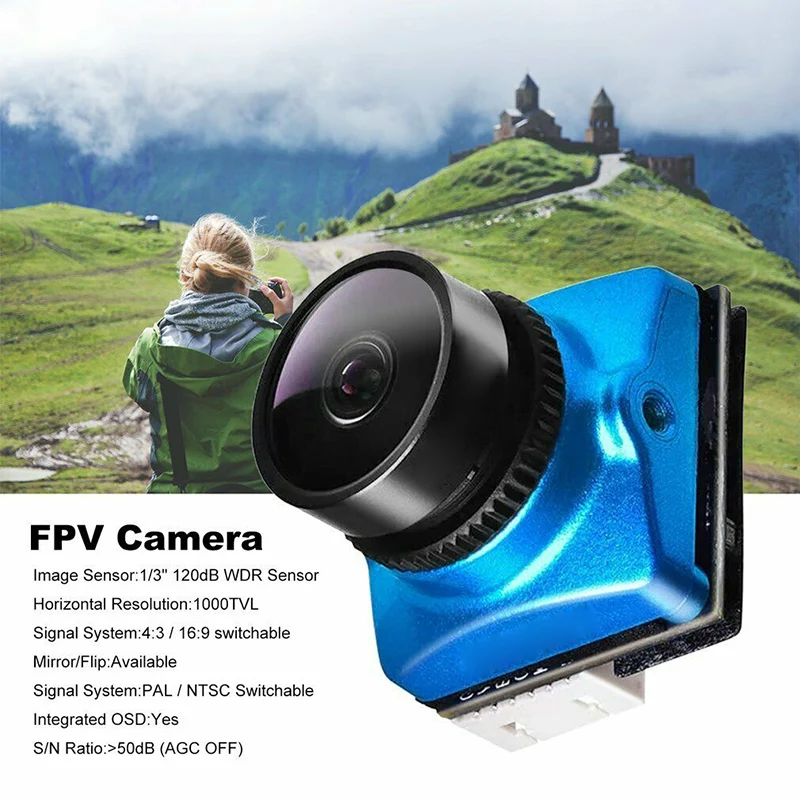 1000TVL камера Датчик изображения Высокое разрешение Мини Прочный для FPV гоночного