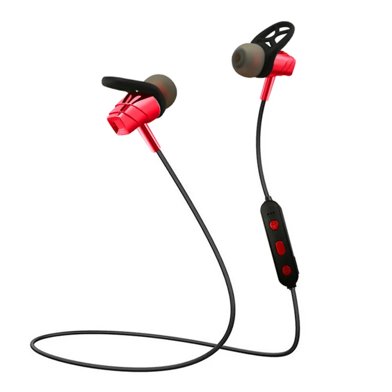 Красный Wireless Coumminication Headphones Magnetic Earphones Waterproof Earbuds Headset QJY99 - Цвет: Красный