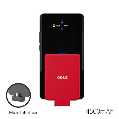 Micro USB RED Mi ni mi cro USB 4500 мАч без кабеля зарядное устройство чехол резервная Зарядка банк питания для Xiaomi mi 9 mi x3 Red mi Note 5 8 Vivo X20 - Цвет: Micro USB RED