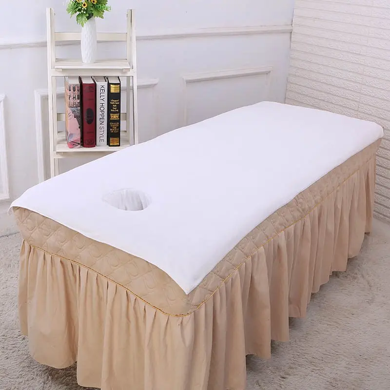 

Beauty Salon Towel Bath Towel 80x190 Massage Sheet Openings Bed with Hole Large Towel than Cotton Water-Absorbing Soft.
