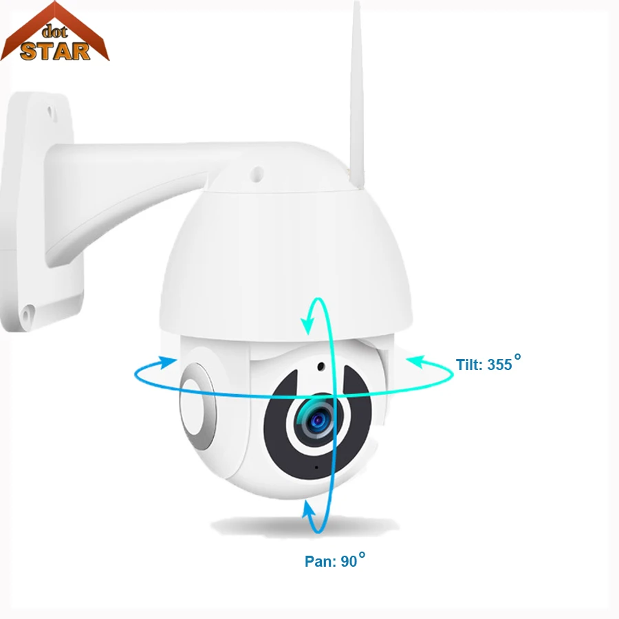 

Outdoor PTZ IP Camera 1080P Speed Dome Surveillance Cameras Auto Tracking Onvif Waterproof Wireless WiFi Security Network Camera