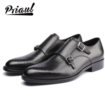 

Leather Shoes Men Oxford Real Genuine Leather Custom Fashion Office Dress Wedding Luxury Brand Formal Party Mens Derby Shoe