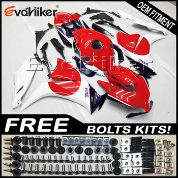 

Custom fairing motorcycle bodywork kit for CBR1000RR 2012-2016 ABS motorcycle panels Injection mold red white+Gifts