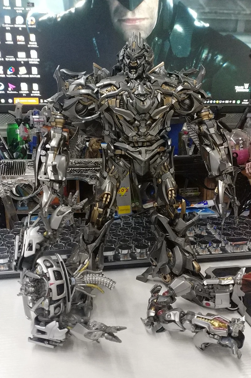 Mpm08 MPM-08 ко трансформация galwatron Mega LS-12 фигурка из фильма модель в виде персонажа "фигма" деформируемый негабаритный 30 см ABS автомобиль робот игрушки