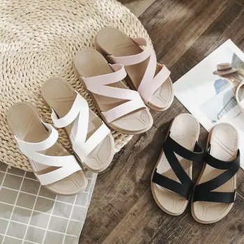 

women shoes summer shoes Slippers Casual Black and White Shoes Non-slip Slides Bathroom Sandals Soft Sole Flip Flops