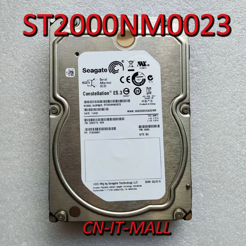 ST2000NM0023 1P7DP 01P7DP 2 ТБ 7 K 6G 3 5 &quotсервер SAS жесткий диск|Компьютерные кабели и разъемы| |