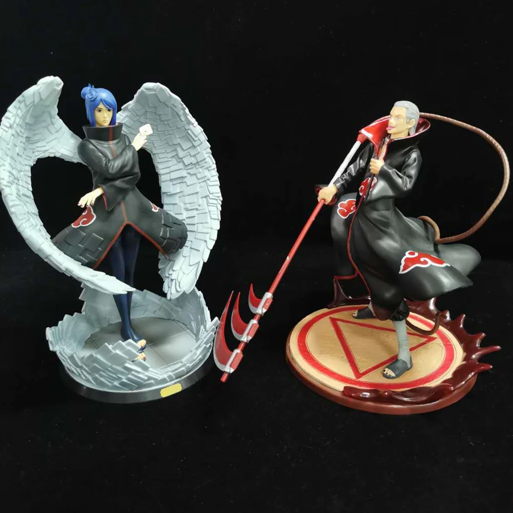 Naruto Shippuden Konan Hidan Akatsuki Action Anime Figures PVC Statue Model Figurine Naruto Esferas Del Konan Collection Figma