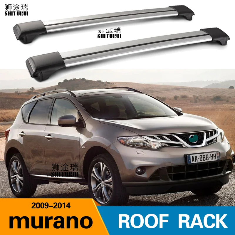 2Pcs Roof bars For NISSAN murano 2009 2014 Aluminum Alloy Side Bars