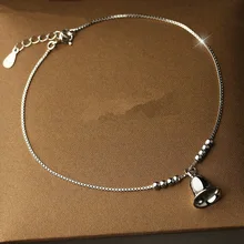 Колокольчик ножной браслет женский стильный модный серебряный аксессуары хипстер корейский стиль колокольчик jiao shi pin