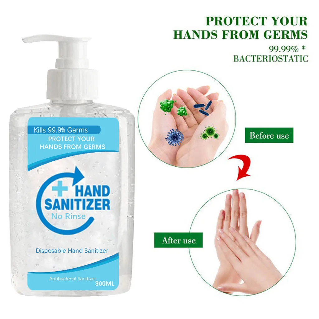 

300ML Disposable Alcohol-free Hand Sanitizer for Baby Adult Washless Handgel Anti Bacterial Speed Dry Hand Lotion Hand Gel A80