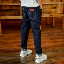 Детская одежда; джинсовые брюки для мальчиков; осенняя одежда; Новинка года; стильные детские брюки в Корейском стиле для больших мальчиков