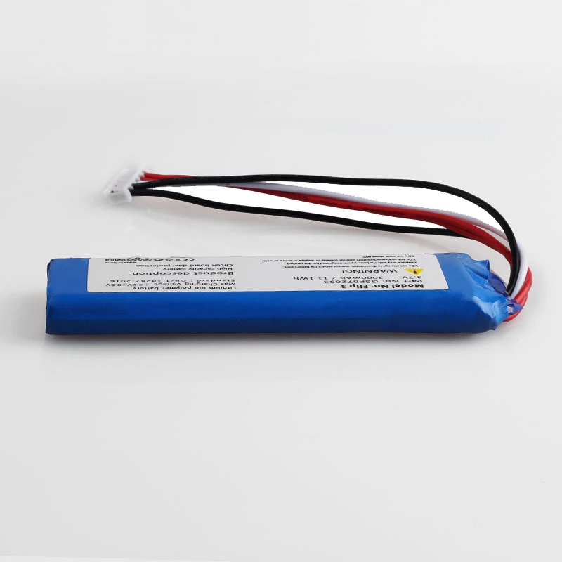 Cena Tinfence 3.7V 3000mAh bateria do JBL klapki 4 3 7.4V 5000mAh Xtreme szary litowo polimerowy akumulator głośnik bluetooth GSP872693
