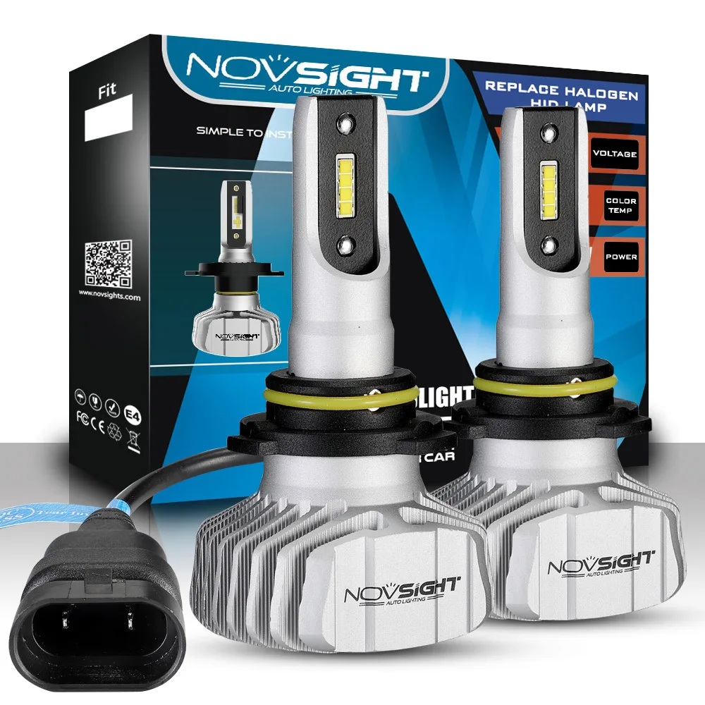 Novsight фар автомобиля светодиодный H7 H4 H11 светодиодные лампы для автомобильных 6500K