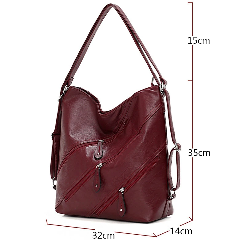 Kopen Luxe handtassen vrouwen tassen designer vintage schoudertassen voor vrouwen 2019 pu lederen multifunctioneel handtas voor dame draagtas