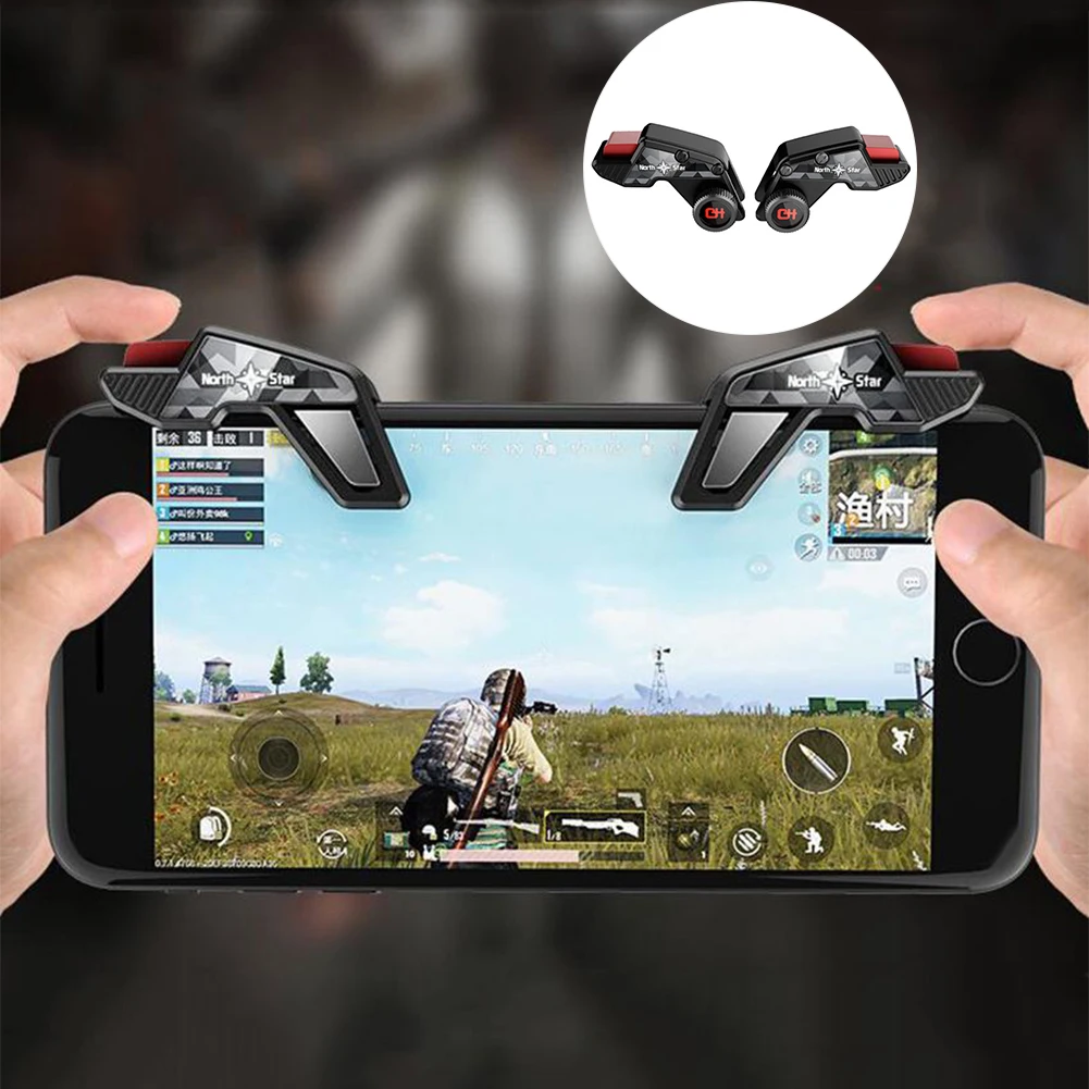 Игровой триггер контроллер для PUBG геймпад Aim Fire Shooter клавиша джойстик Android iPhone IOS