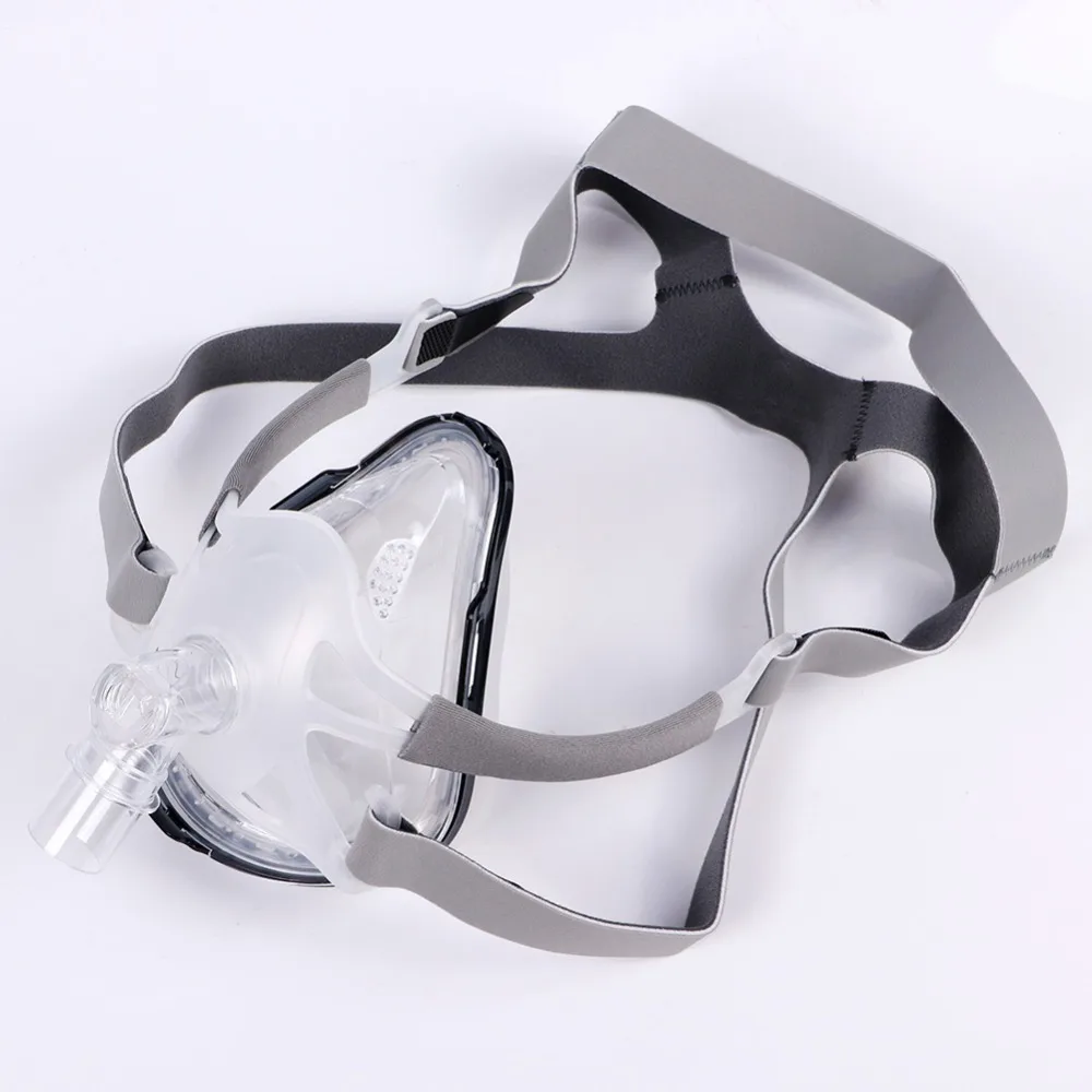Горячая полная маска для лица CPAP Авто CPAP BiPAP маска с бесплатным головным убором белый для апноэ сна OSAS храп людей респиратор маски