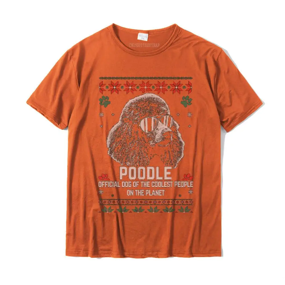  Design Tops Tees Retro Short Sleeve Men's T Shirts TpicOriginaltitle cosie Thanksgiving Day T-Shirt O Neck Drop Shipping Dog of the Coolest Poodle Christmas T-Shirt__MZ15827 orange