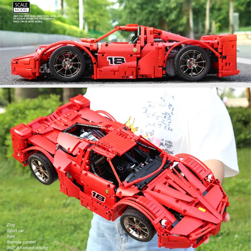 Пресс форма для King 13085 красный Technic RC автомобиля совместимый с Iphone Moc 5902
