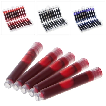 

20 Pcs Replaceable Fountain Pen Ink Cartridge Refill Ink Sac Universal Design WXTA