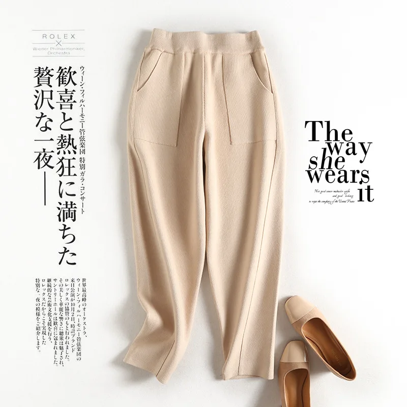 

One's 2019 New Style Loose-Fit Slimming Baggy Pants Students Fashion Capri Pants Fruiting Body