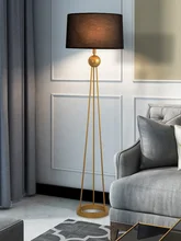  Floor lamp vertical desk lamp bedroom bedside lamp creative study lamp luxury simple American floor lamp 