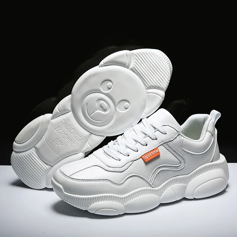 

Couples Shoe 2019 New Style Spring Korean-style MEN'S SHOES Dad Sports Shoes White Men And Women Online Celebrity Trendy Shoes b