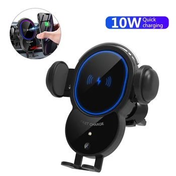 

10W Car Qi Wireless Charger Automatic Clamping for iPhoneX 8 XR 11pro xs Samsung S10 S9 S8 Note10 8 Air Vent Mount Phone Holder