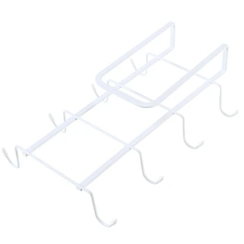 

Iron Hooks Cabinets Nail-Free Drilling Racks Closet Hanger Kitchen Creative Storage Racks Multifunction Strong