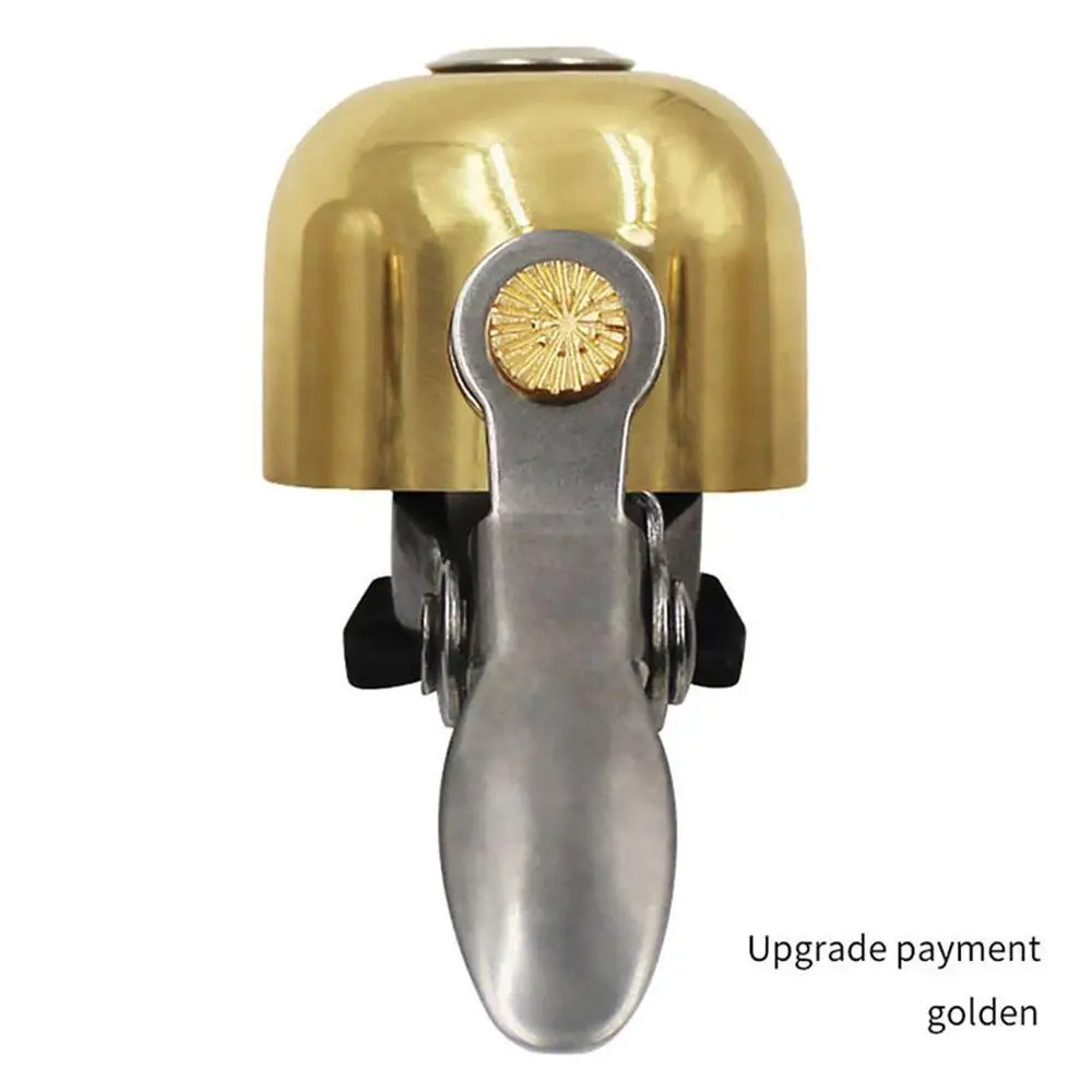 gold Upgrade Bicycle Bell Folding Bike Retro Bell Mountain Bike Bell Horn Bicycle Cycling Accessories Bicycle Bell - Цвет: gold Upgrade