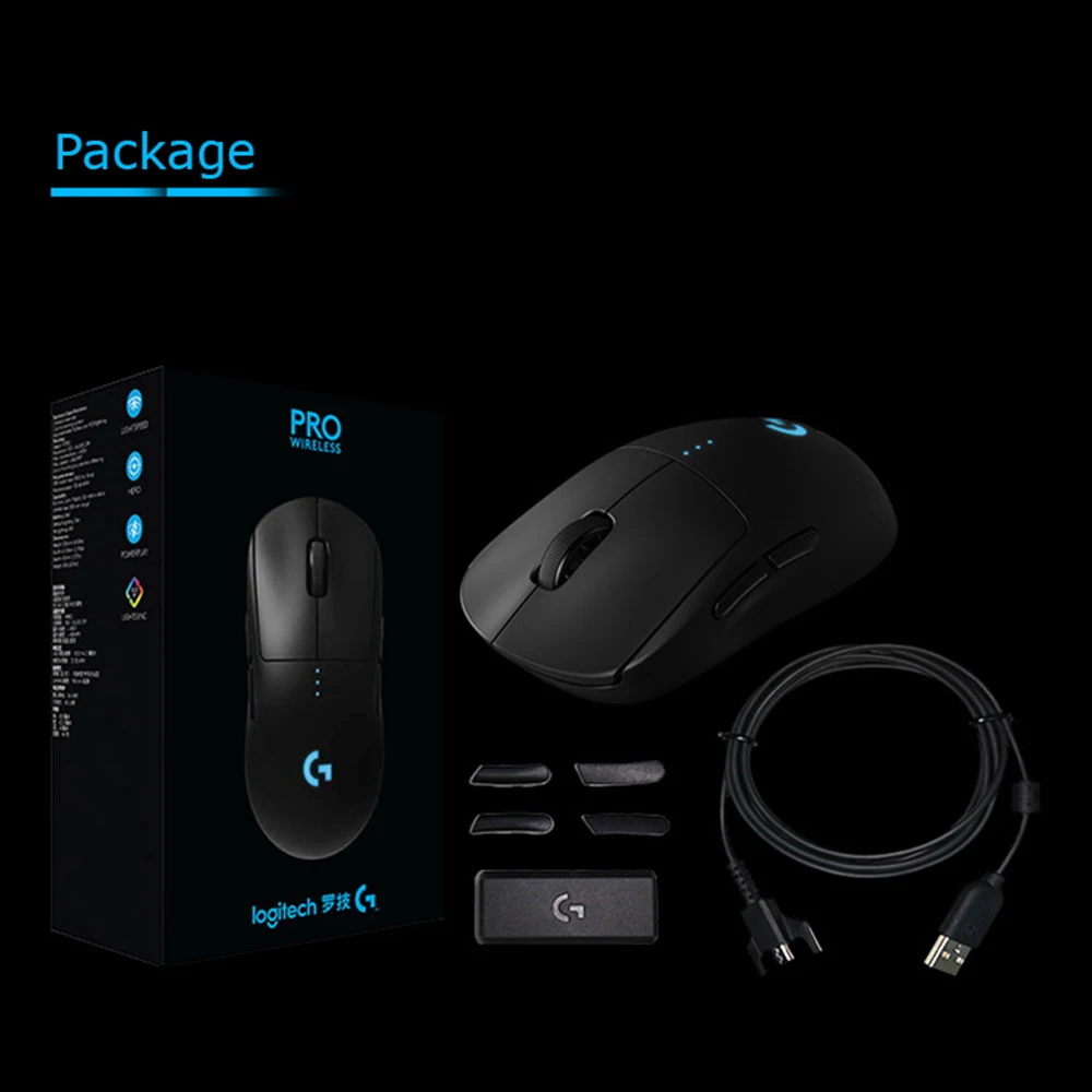 Оригинальная Беспроводная игровая мышь Logitech G Pro лучшая скорость освещения для