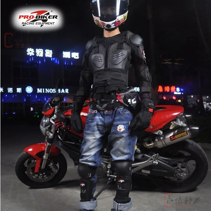 PRO-BIKER подлинный мотоциклетный гоночный протектор Броня внедорожное оборудование Защитная ткань гоночная Броня дышащая одежда