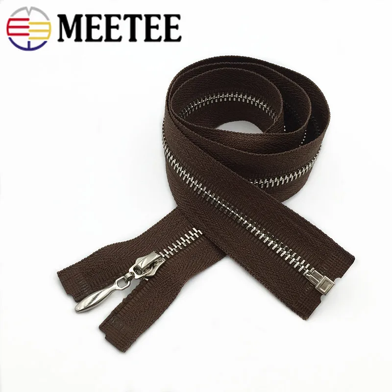 2 шт. Meetee 60 см 3# Металлические молнии открывающийся автоматический замок молния DIY сумки кошелек одежда Декор молния Швейные аксессуары
