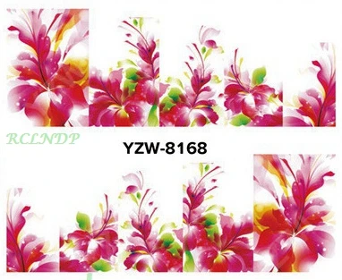 

Water sticker for nail art decoration slider red flowers music note cross dog adhesive design decal manicure lacquer accessoires