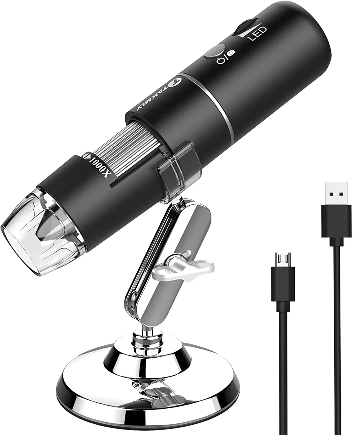

Wireless Digital Microscope Handheld USB 1000X Magnification with 8 LED Lights for iPhone/iPad/Smartphone/Tablet/PC