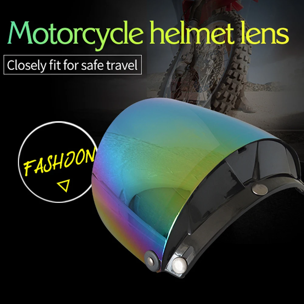 Motorcycle Antiuv Antiscratch Helmets Lens Fashion Visor Wind Shield Lens Universal For