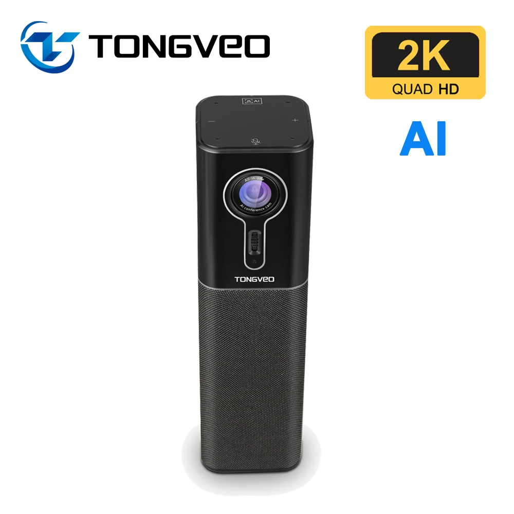 Tongveo Ai Автомобильная контурная Конференц-камера 2K 60fps с функцией отслеживания