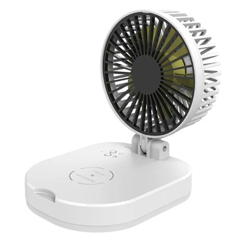 

Mini Usb Small Fan Wireless Charger 10000Mah Small Fan Folding Portable Fan Desktop Fan