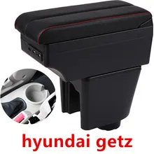 Для hyundai getz подлокотник коробка центральный магазин содержание коробка для хранения с USB интерфейс продукты