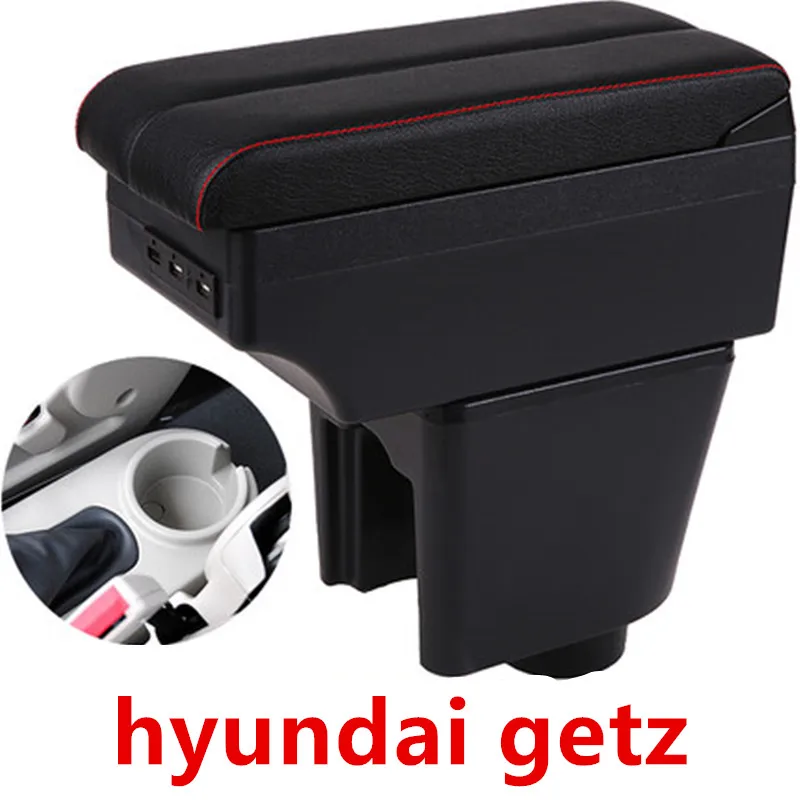 

For hyundai getz armrest box central Store content Storage box with USB interface products